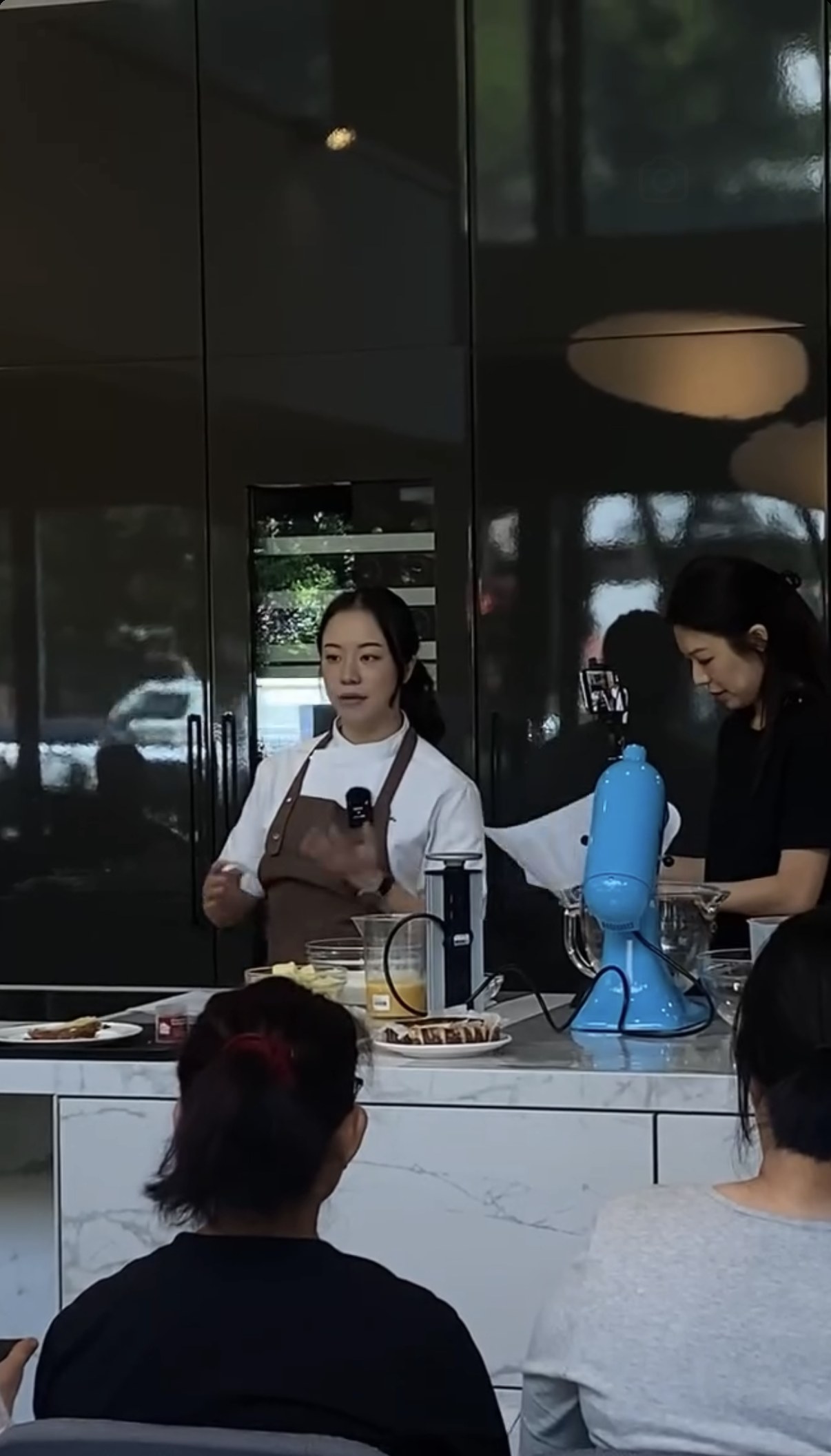 Gail Ho leading a hands-on baking class
